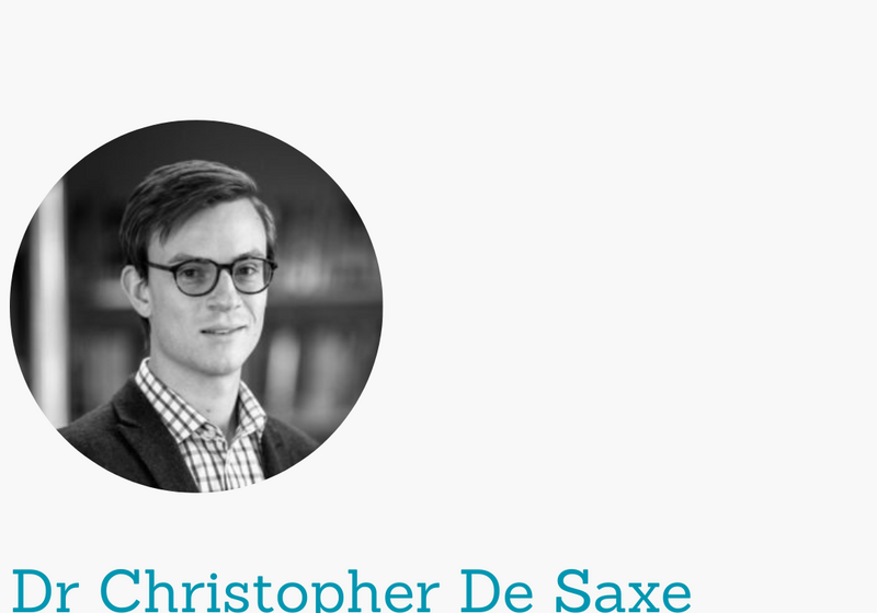 Dr Christopher De Saxe headshot photo