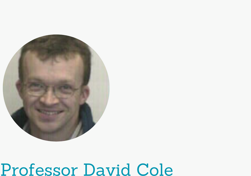 Prof David Cole headshot photo